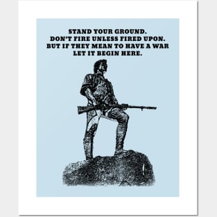 Stand Your Ground (Small Dark Design) Posters and Art